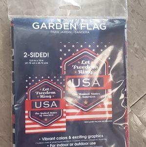 Let Freedom Ring USA Garden Flag NWT